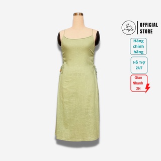 Đầm dây linen eo bên THE MAPLE