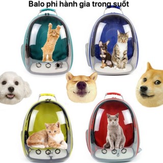 [rẻ vô địch] balo phi hành gia trong suốt, túi đựng chó mèo