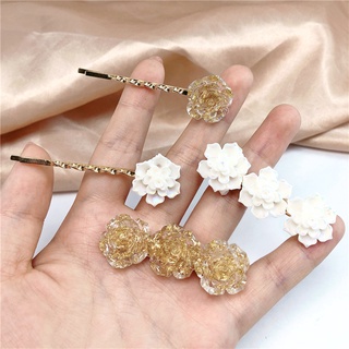 Kẹp Tóc Nhựa Trong Suốt Hình Hoa Hồng Xinh Xắn Dành Cho Nữ