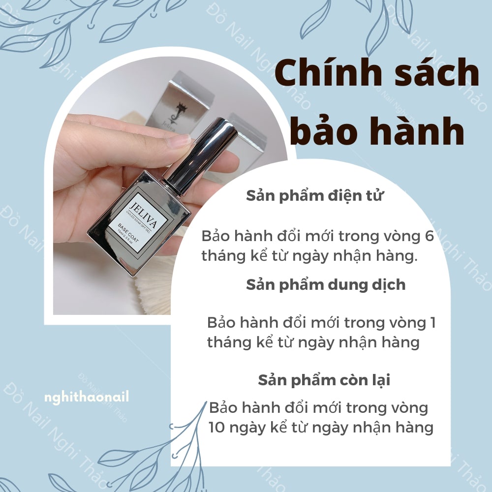 Base top , sơn base Jeliva liên kết móng 15ml