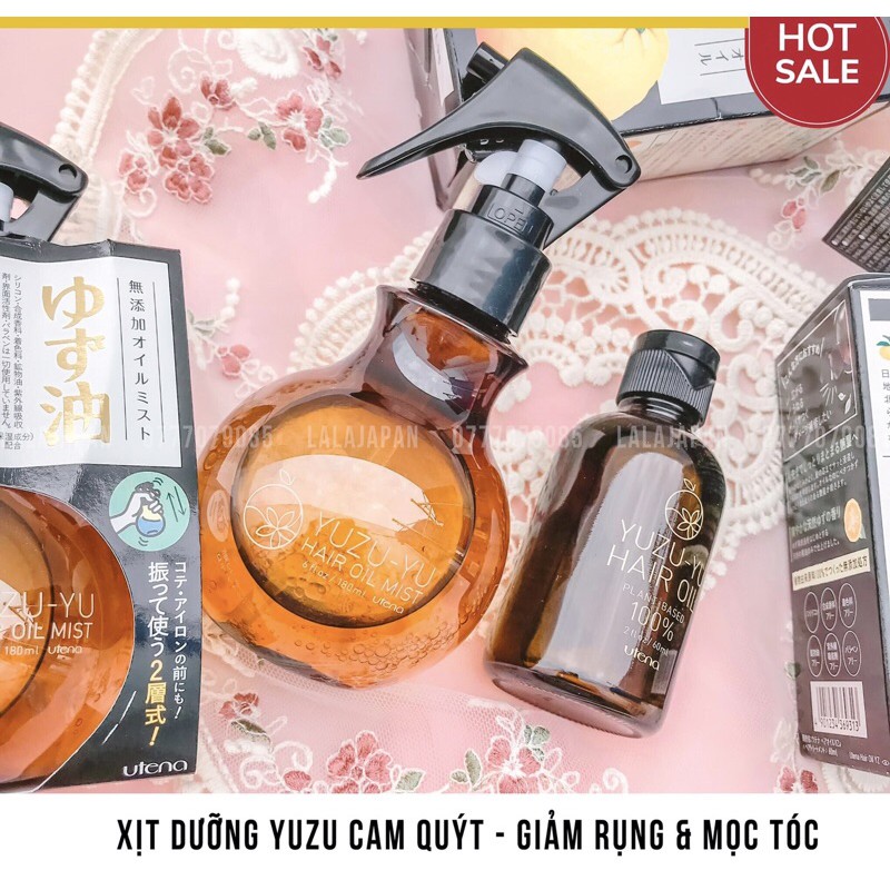 [Mẫu mới] Dưỡng tóc Yuzu Hair Oil Nhật Bản