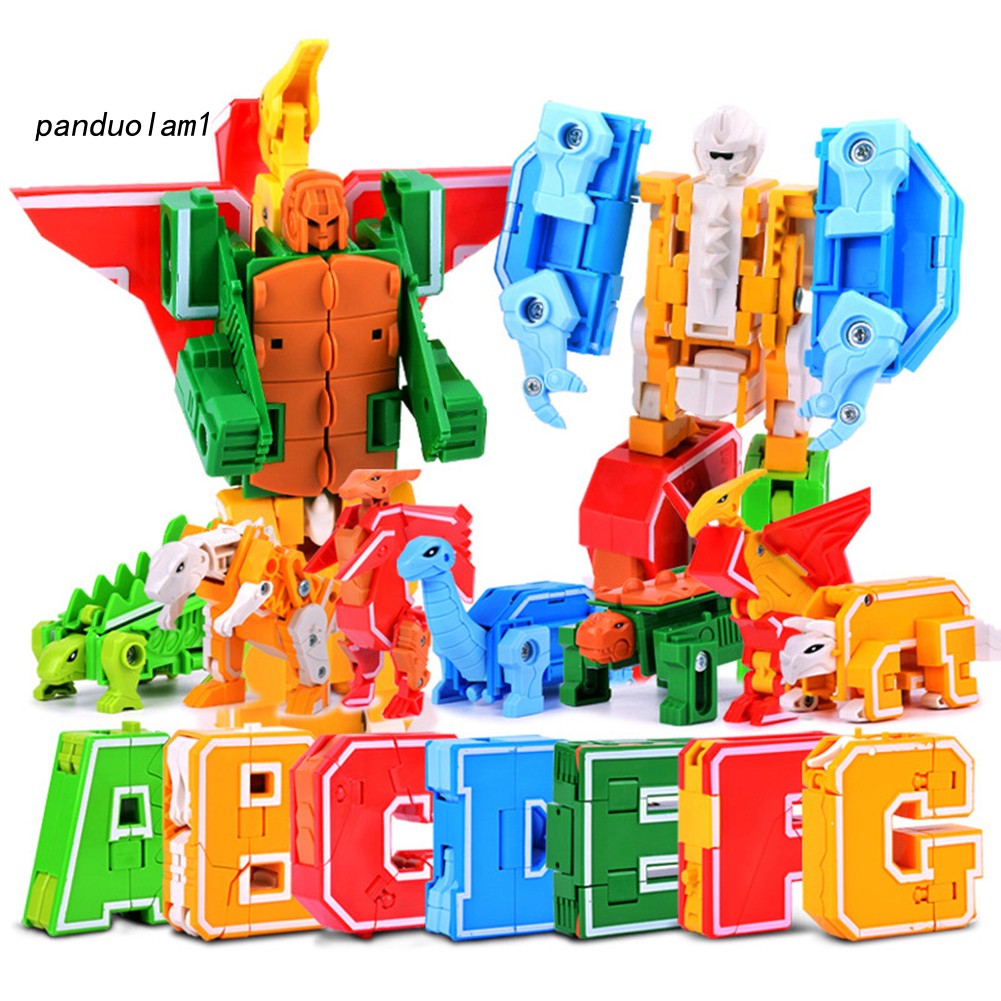 Đồ Chơi Robot Biến Hình Chữ Cái Alphabet Cho Bé