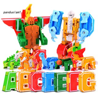 Đồ Chơi Robot Biến Hình Chữ Cái Alphabet Cho Bé
