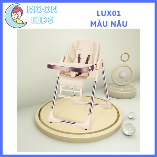 { FREESHIP } Ghế Ăn Dặm Bellybaby LUX01 Bản Nâng Cấp, Bàn Ăn Rộng, Thay Đổi Chiều Cao Và Ngả Lưng Theo Ý Muốn