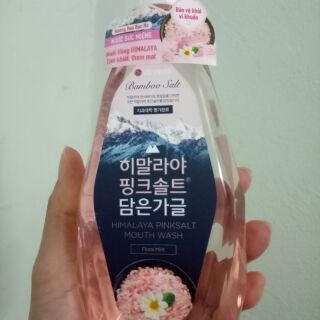 Nước Súc Miệng LG VINA BamBoo Salt Hương Hoa Hồng Himalaya,Từ Bạc Hà và Muối Tre