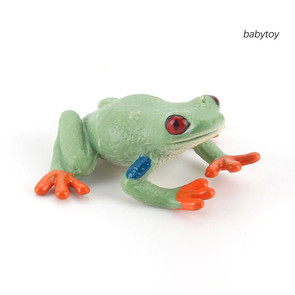 BA--Ornament Model Animal Shape Gift Resin Cartoon Frog Ornament DIY Crafts for Shop