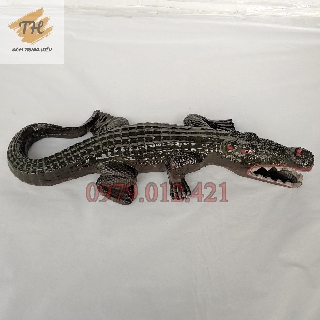 Tượng cá sấu gốm Bát Tràng size lớn