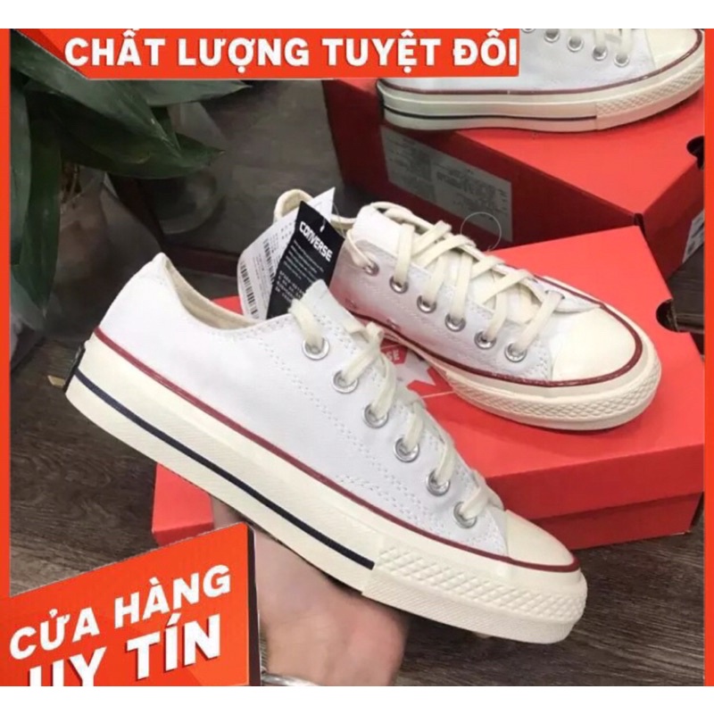[ Hot trend] Giày_Converse Thấp Đen 1970s, CV Trắng Cổ Thấp Hàng Cao Cấp CV TRẮNG THẤP