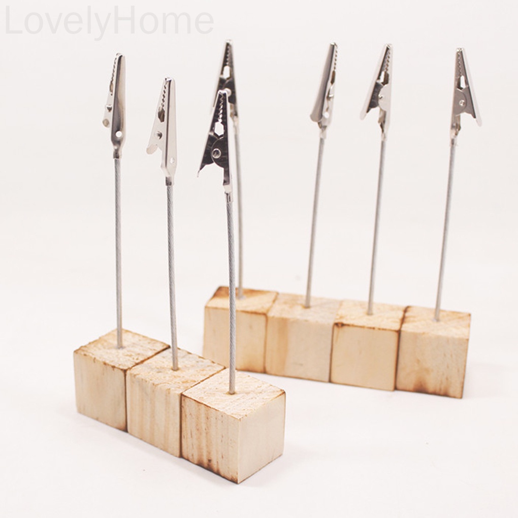 Set 10 kẹp gỗ giữ thẻ tên tiện lợi để bàn trang trí tiệc cưới