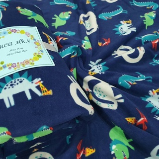 SALE/ 110k còn 99k. Mền nỉ Thái THÚ KHỦNG LONG văn phòng đi học
