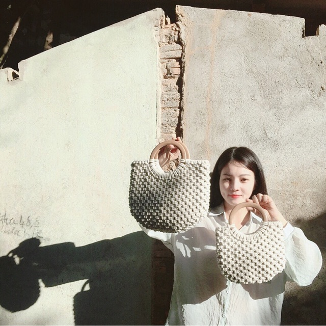 Túi xách macrame nhà Nắng