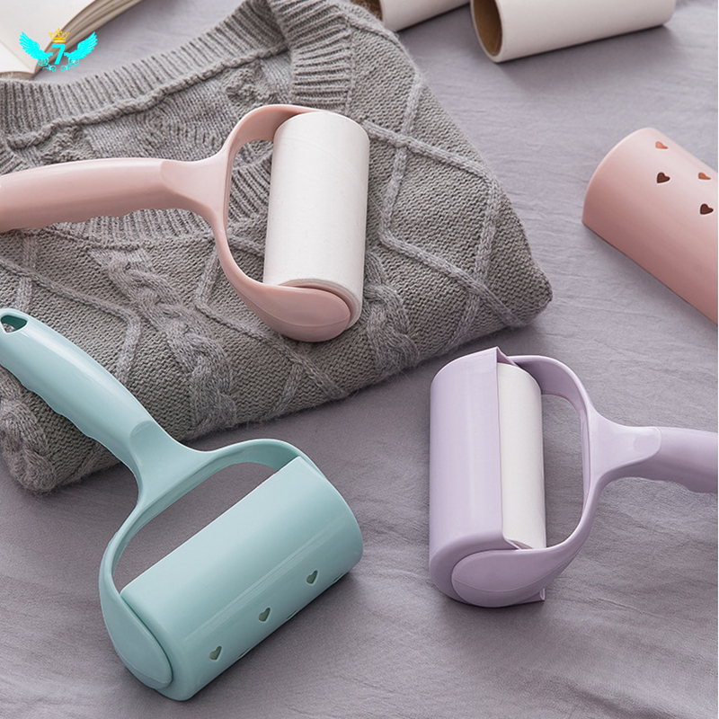 Thanh lăn làm sạch tóc bụi Cây Lăn Dính Bụi Và Lông Dùng Cho Quần Áo Ghế Sofa Lõi Thay Thế Được Có Nắp Đậy Màu Sắc Bắc Âu