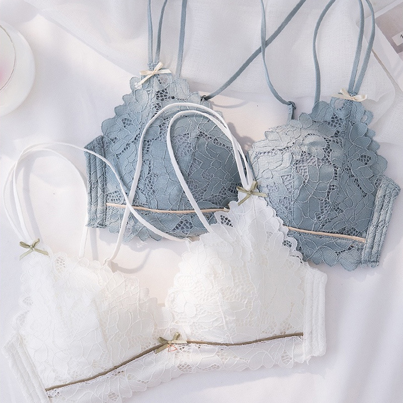 Bộ đồ lót không gọng phối ren xinh xắn đáng yêu dành cho nữ