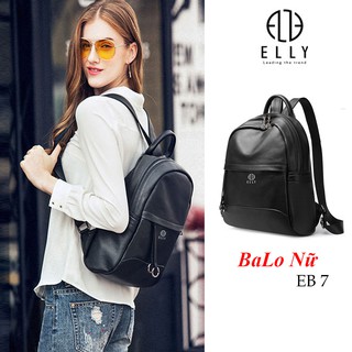 Balo nữ cao cấp da thật ELLY VINH  – EB7 đen