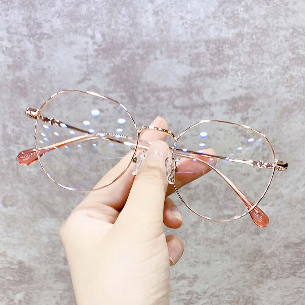 Kính Đọc Sách Chống Tia Cực Tím Chống Bức Xạ Bằng Kim Loại Phong Cách Hàn Quốc Cho Nữ