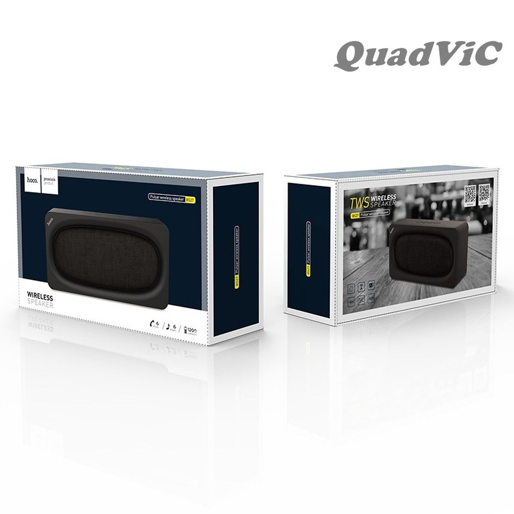 Loa bluetooth để bàn Hoco BS27 Pulsar V4.2 loa không dây Hỗ Trợ Micro SD BH 6 Tháng QUADVIC.COM N00098