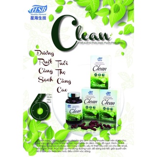 Clean (viên làm sạch đường ruột, hỗ trợ giảm táo bón)