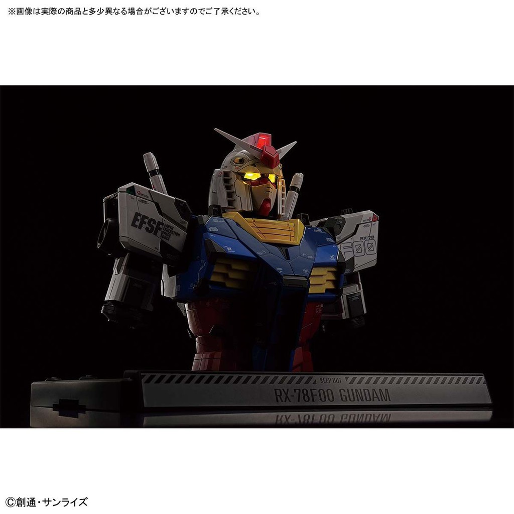 Mô Hình Gundam RX-78F00 Head Bust 1/48 Factory Yokohama Bandai Đồ Chơi Lắp Ráp Anime Nhật