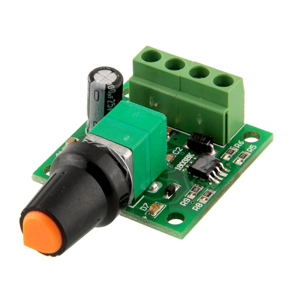 Bộ điều khiển tốc độ động cơ DIYMORE 2A PWM 1803BK + cầu chì tự phục hồi DC 1.8V 3V 5V 6V