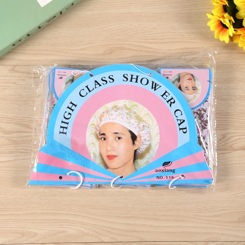 [Sỉ] Set 12 mũ chụp tóc khi tắm hình hoa