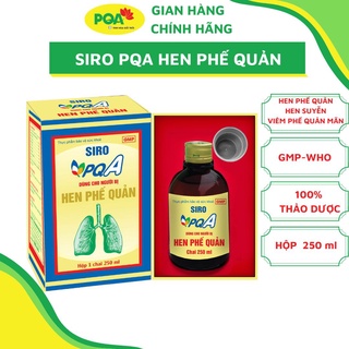 Siro PQA Hen Phế Quản hỗ trợ bổ phế, giảm ho do hen phế quản cho người bị hen phế quản