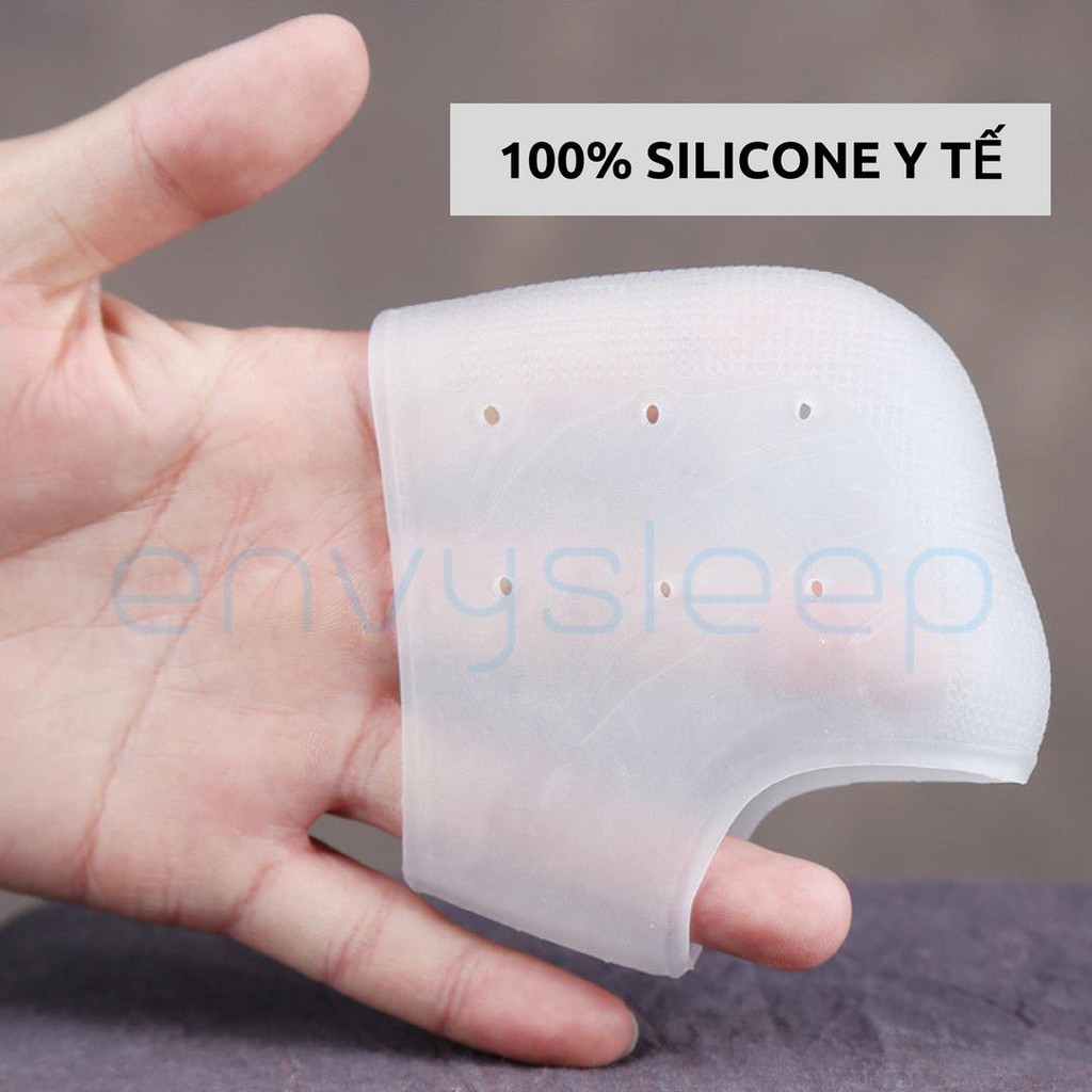 Vớ Tất silicon y tế ENVYSLEEP giảm đau khi mang giày cao, giày thể thao, giảm nứt và chai chân, free size, cho nam và nữ