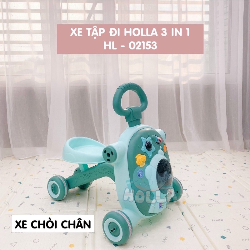 Xe Tập Đi Kiêm Xe Chòi Chân Và Scooter Đa Năng 3in1 Holla HL-02153 Cho Bé