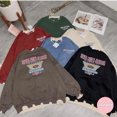 Áo sweater nỉ đẹp áo nỉ nữ dày dặn phong cách hàn quốc lizhouse | BigBuy360 - bigbuy360.vn