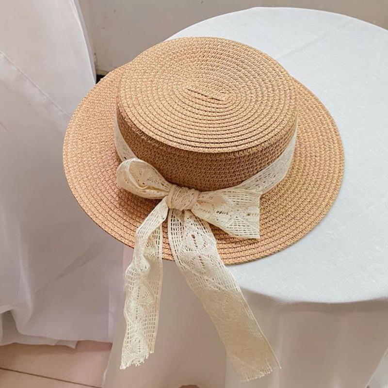 Nón Cối Phối Ren Phong Cách Hàn Quốc Xinh Xắn Dành Cho Các Bé