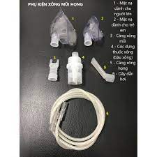 Bộ Phụ Kiện Máy Xông Khí Dung - Phụ Kiện Xông Mũi Họng Phù Hợp Tất Cả Các Dòng máy