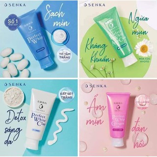 Sữa rửa mặt tạo bọt chiết xuất tơ tằm trắng Senka Perfect Whip 120g