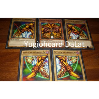 Thẻ bài yugioh chính hãng Set 5 lá  Exodia LDK2 - Common
