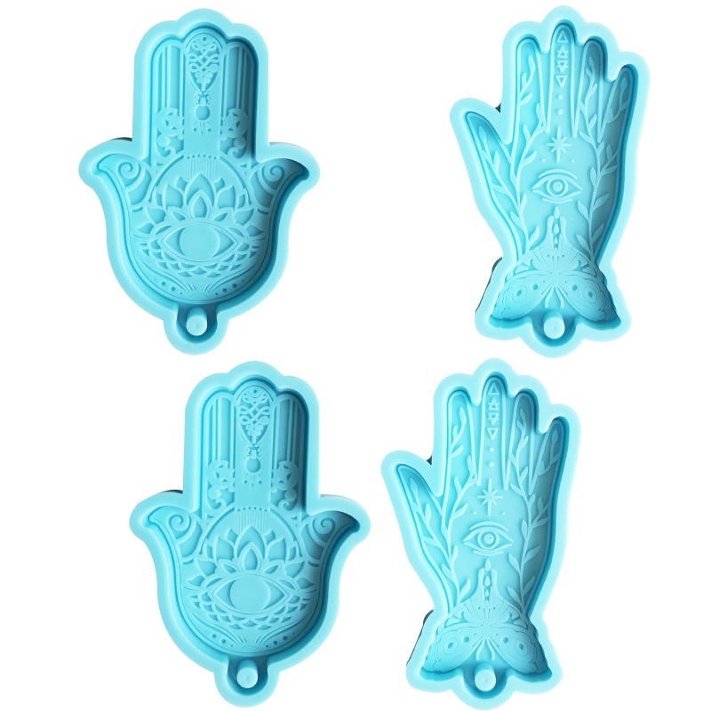 Sa Khuôn Silicone Làm Móc Khóa Hình Bàn Tay Phật