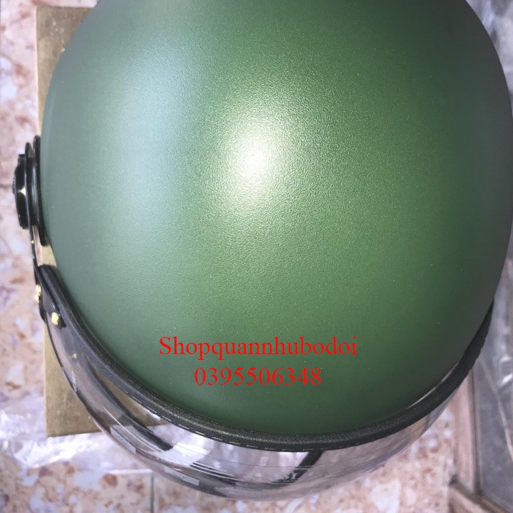 Nón bảo hiểm cao cấp xanh rêu, sản phẩm chính hãng, tiêu chuẩn QR Việt Nam