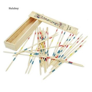 HLBY♣Classic Wooden Pick Up Sticks with Box Traditional Game Family Educational Toys