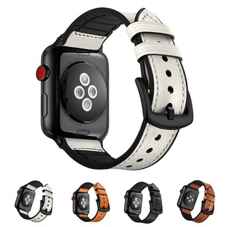 Dây Đeo Bằng Da Thật Mềm Cho Đồng Hồ Thông Minh Apple Watch Series 6 / Se / 5 / 4 / 3 / 2 / 1 Kích Thước 38mm 40mm 42mm 44mm
