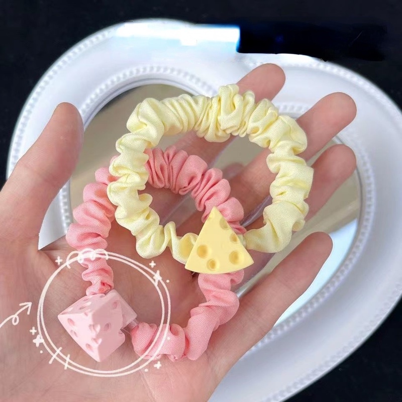 Dây Cột Tóc Hình Miếng Phô Mai Dễ Thương