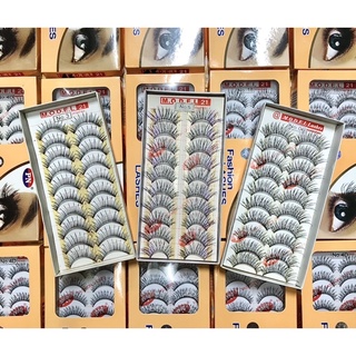  Lông mi giả hộp vàng 10 cặp  giảm giá vỏ hộp giấy xấu  