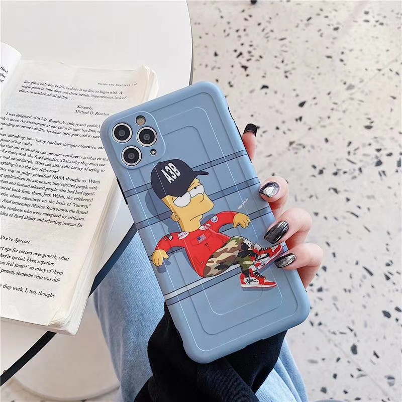 Cartoon Simpson Suitable for iPhone11 11 Pro Max 7Plus 7 8 8 X XR XS max SE 2020 12 12mini Pro Promax soft case | BigBuy360 - bigbuy360.vn