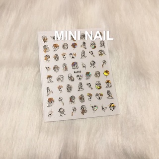 Sticker dán móng tay hình mặt người [mã Me]