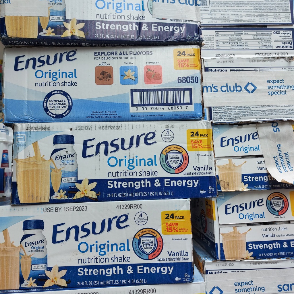 Date 2024 Sữa ensure nước vani mỹ 237ml