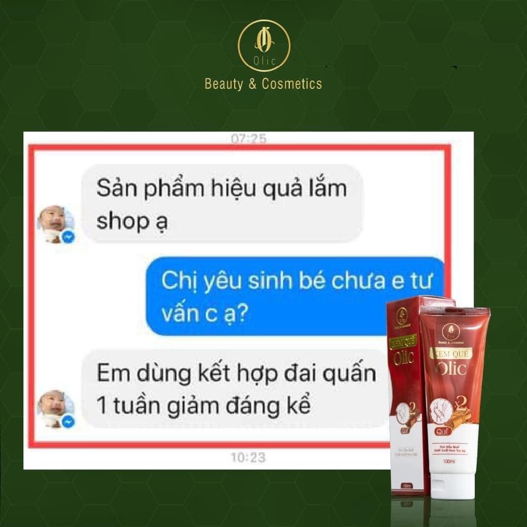 Kem quế olic - gel tan mỡ olic giảm mỡ thừa săn chắc 100ml chính hãng