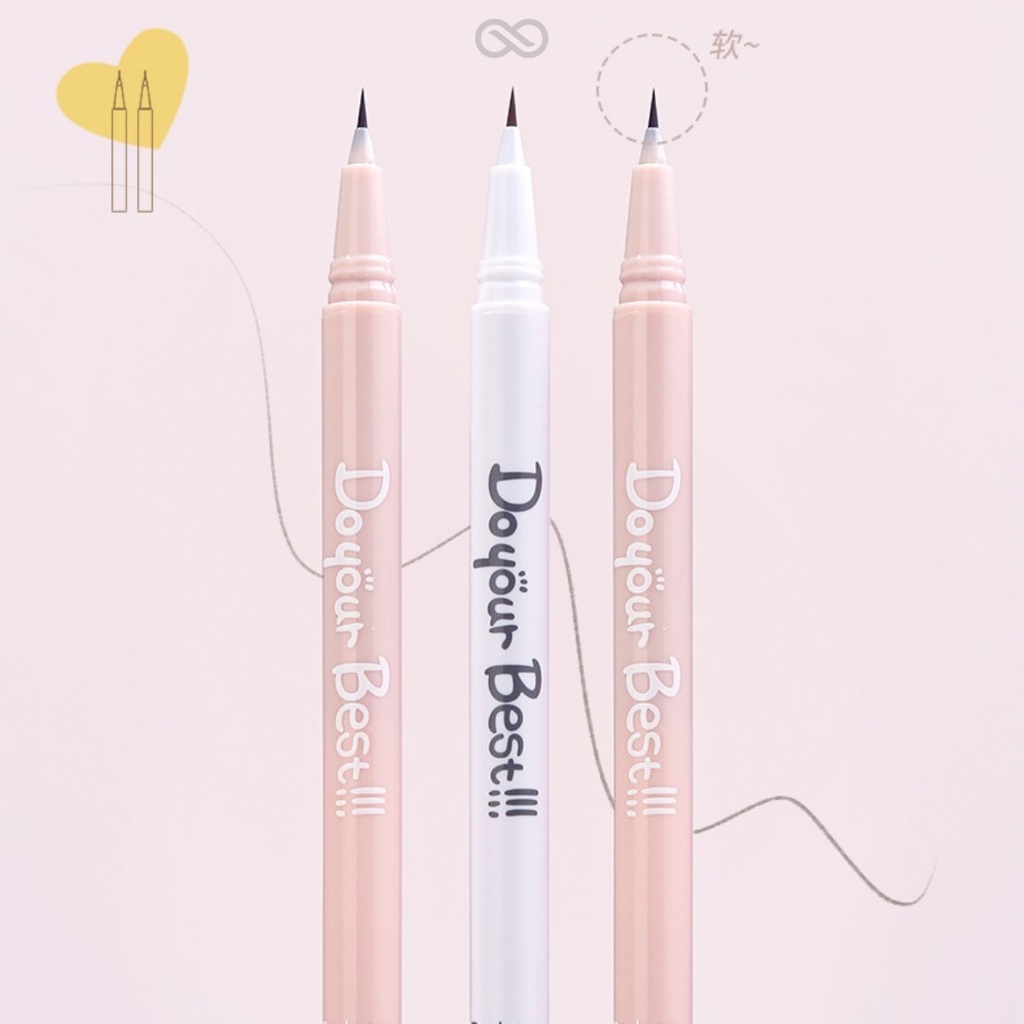 Bút kẻ bọng mắt nét mảnh nhạt GOGO TALES Silkworm GT309 mắt to tròn tự nhiên chống thấm nước