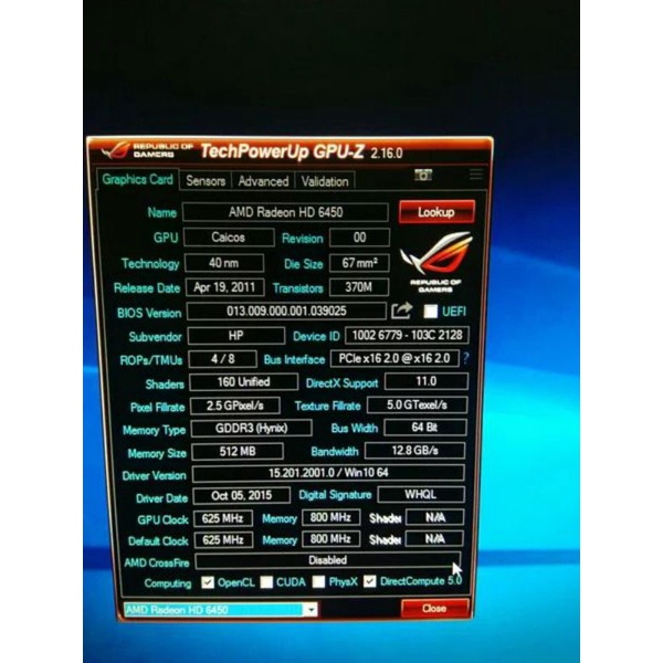 Thẻ PC Amd Radeon HD 6450 512MB 64 bit DDR3 tiêu chuẩn | BigBuy360 - bigbuy360.vn