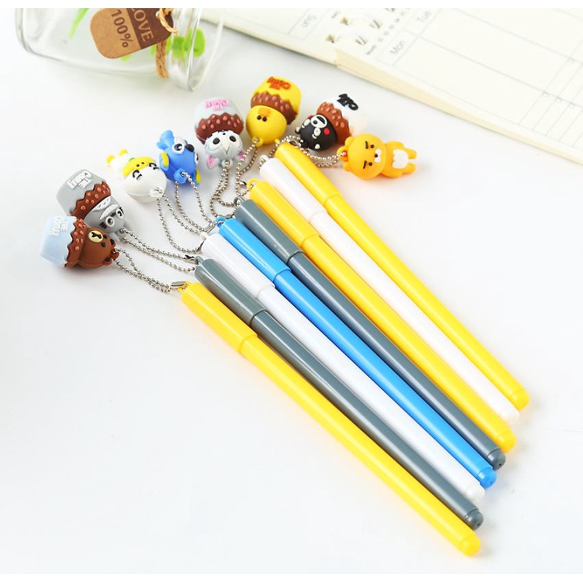 Bút gel mực nước đen 0.5mm nét mượt nhỏ