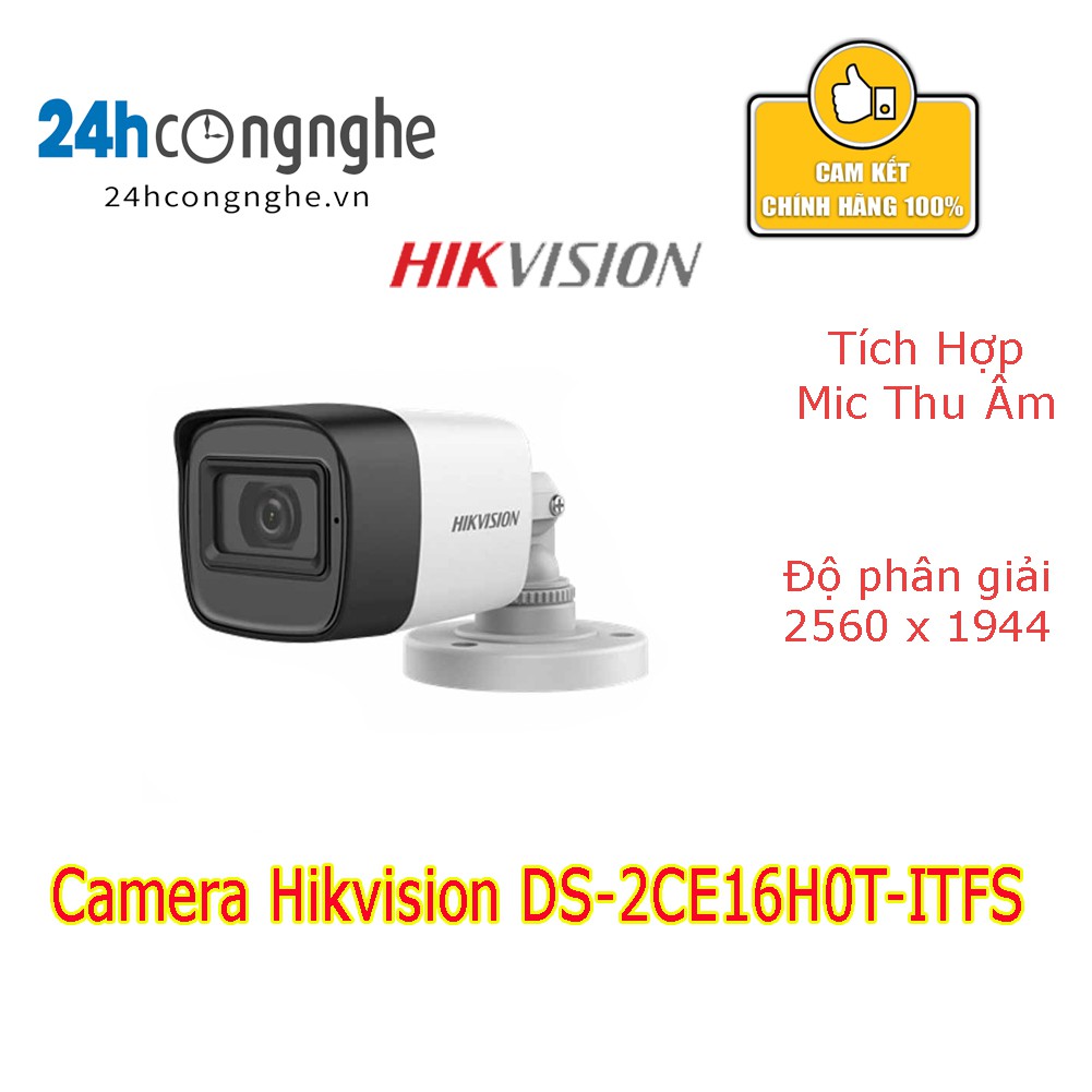 Camera Hikvision DS-2CE16H0T-ITFS ( có Míc )