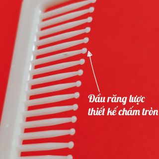 Lược chải tóc mini 13cm màu trắng