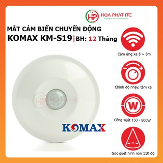 [CHÍNH HÃNG] Mắt cảm biến hồng ngoại Komax KM-S19 tự động bật tắt có thể điều chỉnh độ nhạy và thời gian