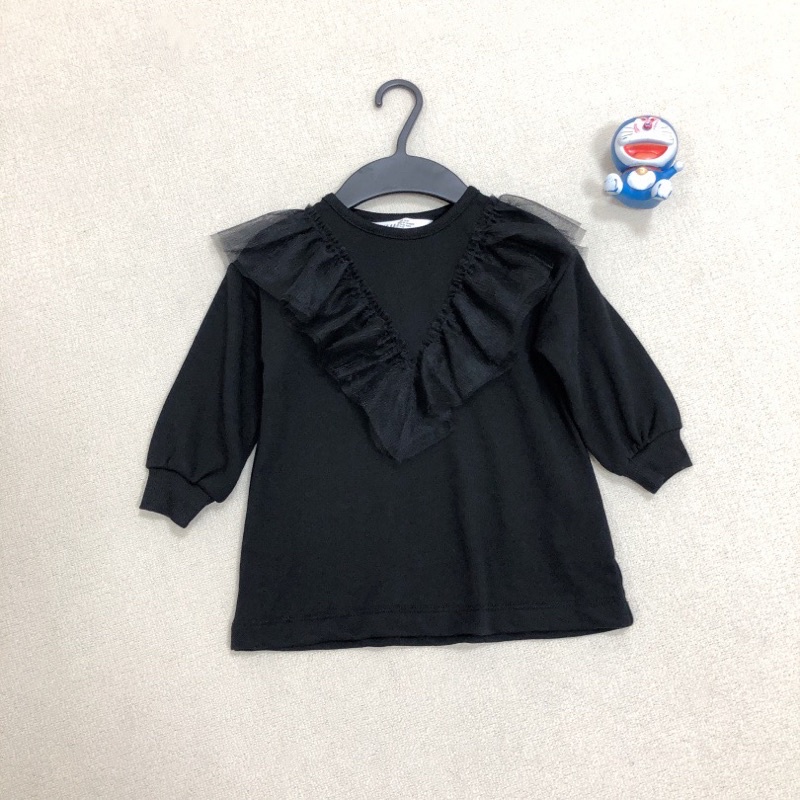 Áo thun dài tay bé gái HM  áo phông bé gái cotton da cá 0822