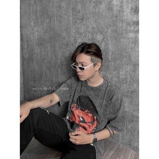 Áo thun/ tee washed in hình form rộng unisex nam nữ
